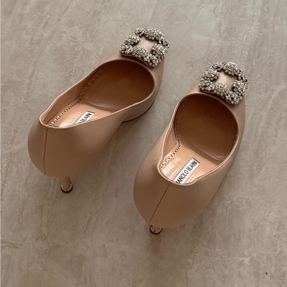 Manila Blahnik Nude Heels - Picture 11 of 12